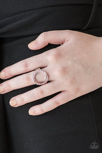 One-GLAM Band - Pink Ring - Paparazzi Accessories