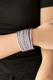 Rhinestone Rumble - Purple Bracelet - Paparazzi Accessories