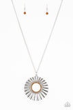 chicly-centered-brown-necklace-paparazzi-accessories