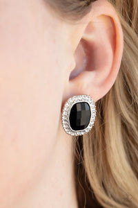 The Modern Monroe - Black Post Earrings - Paparazzi Accessories