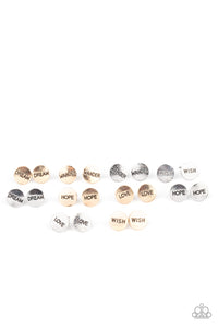 Starlet Shimmer - Kids GOLD Earrings - P5SS-MTXX-338XX - Paparazzi Accessories