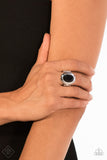 Deal or NOIR Deal - Black Ring - Paparazzi Accessories
