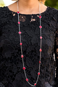 Color Me Carefree - Red Necklace - Paparazzi Accessories