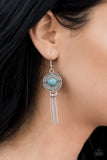 Desert Voyage - Blue Earrings - Paparazzi Accessories