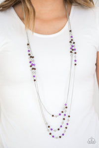 Seasonal Sensation - Purple Necklace - Paparazzi Accessories