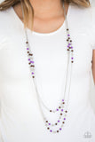 Seasonal Sensation - Purple Necklace - Paparazzi Accessories