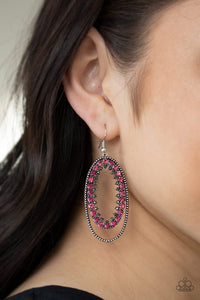 marry-into-money-pink-earrings-paparazzi-accessories