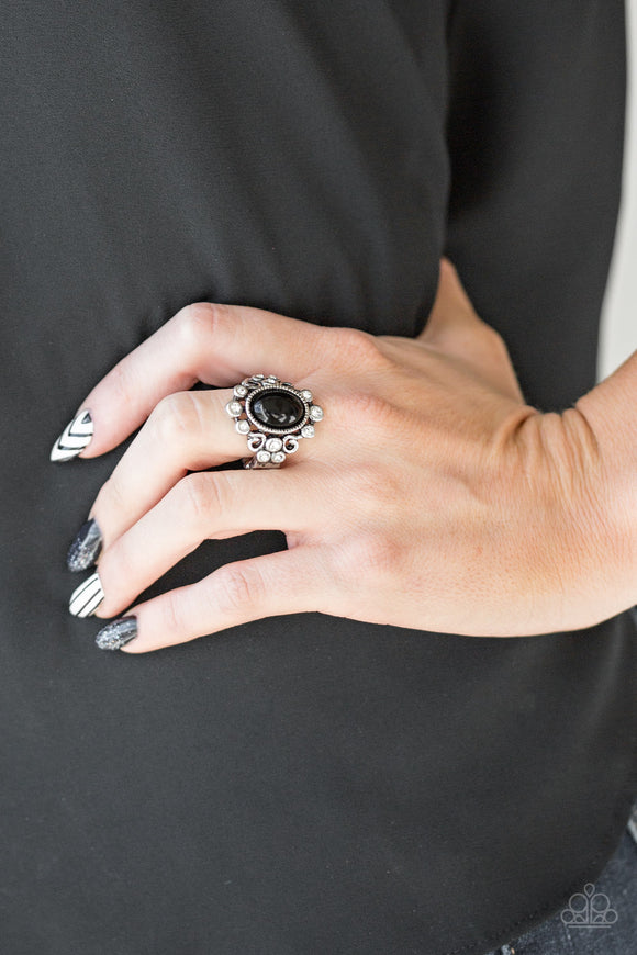 Noticeably Notable - Black Ring - Paparazzi Accessories