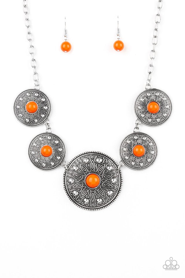 Hey, SOL Sister - Orange Necklace - Paparazzi Accessories