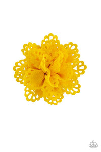 springing-into-spring-yellow-hair-clip-paparazzi-accessories
