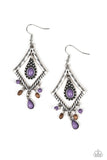 Southern Sunsets - Purple Earrings - Paparazzi Accessories