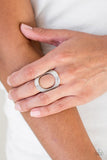 Tour de Contour - Silver Ring - Paparazzi Accessories