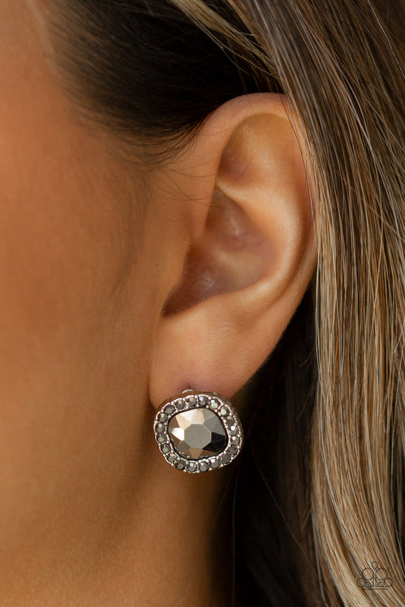 Bling Tastic! - Silver Post Earrings - Paparazzi Accessories