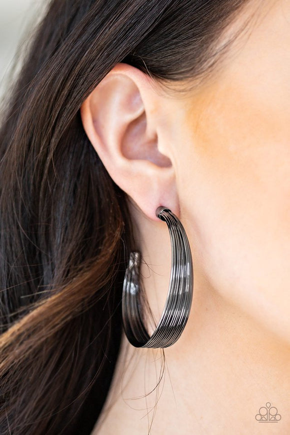 live-wire-black-earrings-paparazzi-accessories