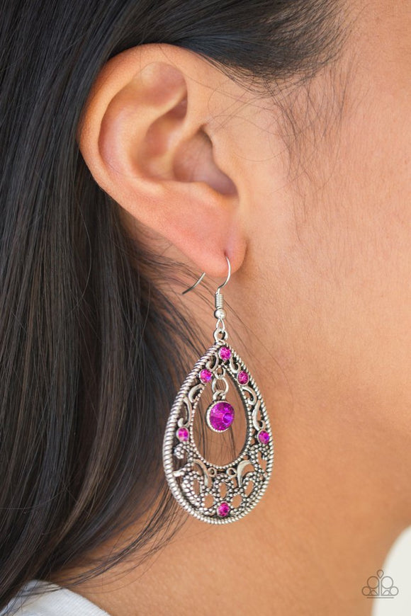 gotta-get-that-glow-pink-earrings-paparazzi-accessories