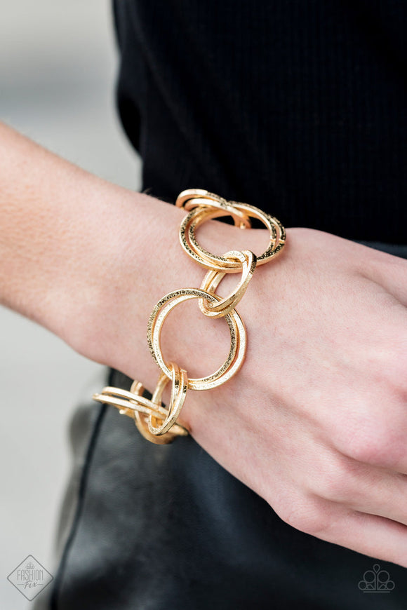 Give Me A Ring - Gold Bracelet - Paparazzi Accessories