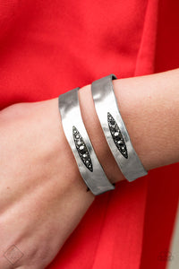 In HAUTE Pursuit - Silver Bracelet - Paparazzi Accessories