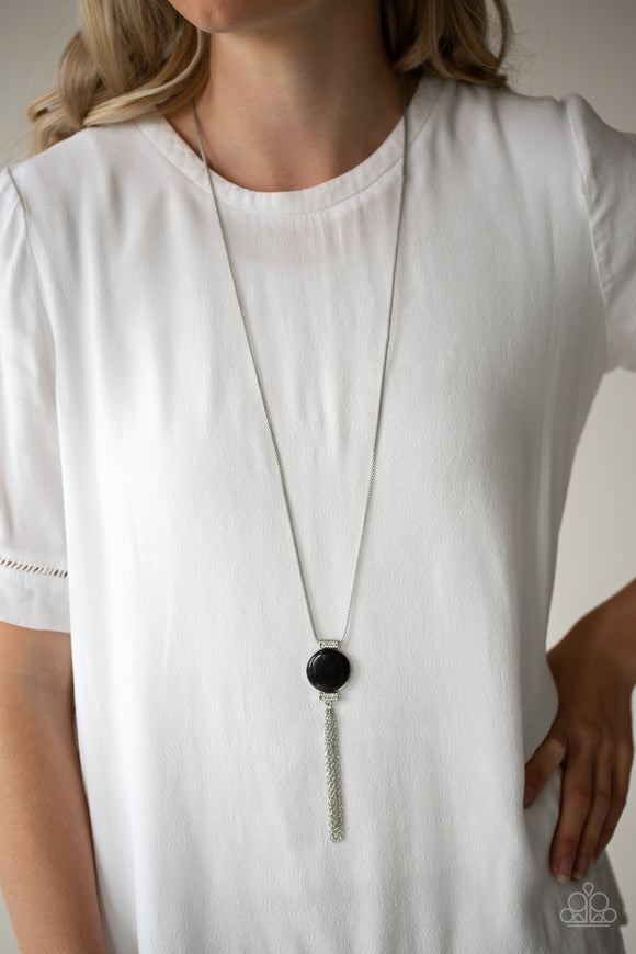 Happy As Can BEAM - Black Necklace - Paparazzi Accessories