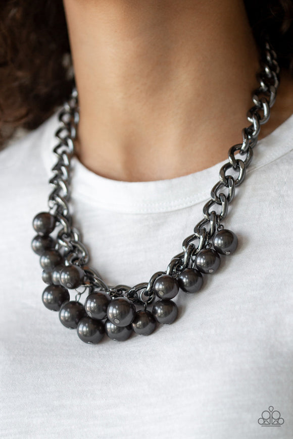 Get Off My Runway - Black Necklace - Paparazzi Accessories