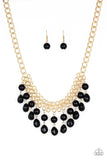 5th Avenue Fleek - Black Necklace - Paparazzi Accessories - Bedazzle Me Pretty Mobile Fashion Boutique