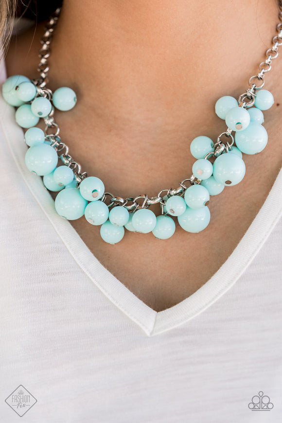 Walk This BROADWAY - Blue Necklace - Paparazzi Accessories