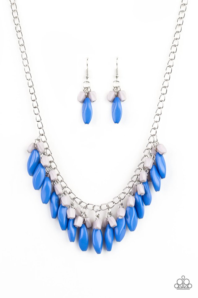Bead Binge Blue Necklace Paparazzi Accessories Bedazzle Me Pretty