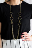 Fashion Fave - Brass Necklace - Paparazzi Accessories