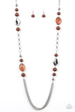 Marina Majesty - Brown Necklace - Paparazzi Accessories