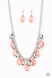 No Tears Left To Cry - Orange Necklace - Paparazzi Accessories