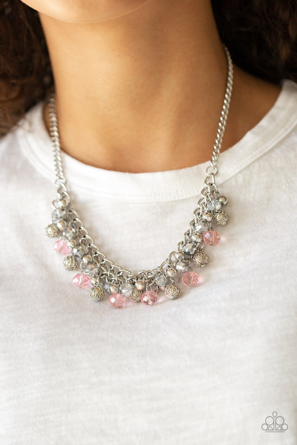Party Spree - Pink Necklace - Paparazzi Accessories