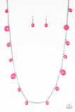GLOW-Rider - Pink Necklace - Paparazzi Accessories