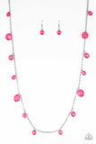 GLOW-Rider - Pink Necklace - Paparazzi Accessories
