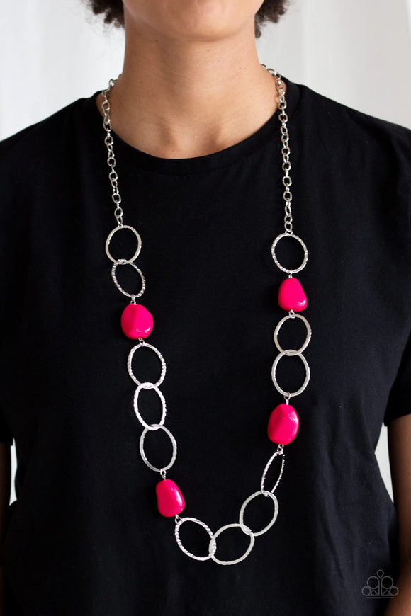 Modern Day Malibu - Pink Necklace - Paparazzi Accessories