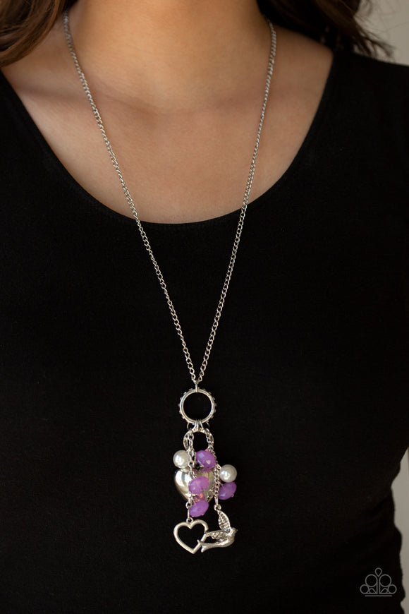 I Will Fly - Purple Necklace - Paparazzi Accessories