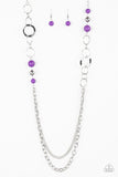 Modern Motley - Purple Necklace - Paparazzi Accessories
