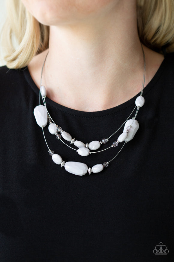 Radiant Reflections - Silver Necklace - Paparazzi Accessories