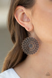 Globetrotting Guru - Copper Earrings - Paparazzi Accessories