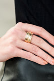 Rise and Shine - Gold Ring - Paparazzi Accessories