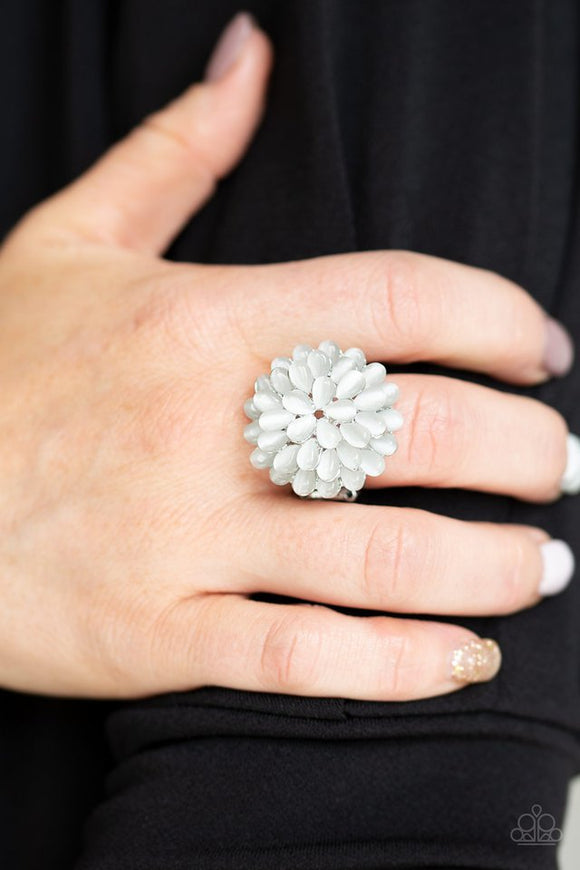 bloomin-bloomer-white-ring-paparazzi-accessories