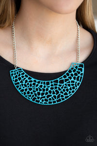 Powerful Prowl - Blue Necklace - Paparazzi Accessories