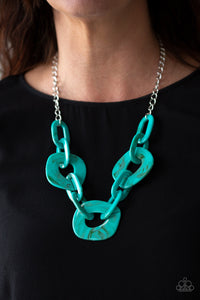 Courageously Chromatic - Blue Necklace - Paparazzi Accessories