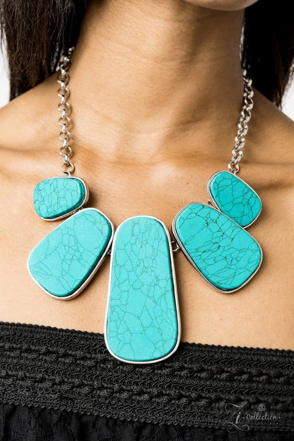 Paparazzi Necklace - The Amy Zi Necklace - Turquoise Stone – Smitten with  Jewels