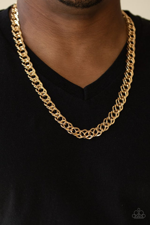 undefeated-gold-necklace-paparazzi-accessories
