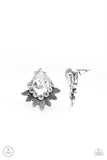 Crystal Canopy - White Post Earrings - Paparazzi Accessories