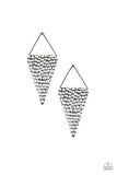 Have A Bite - Silver Post Earrings - Paparazzi Accessories