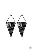 Have A Bite - Black Post Earrings - Paparazzi Accessories