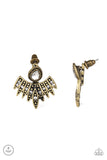 wing-fling-brass-post earrings-paparazzi-accessories