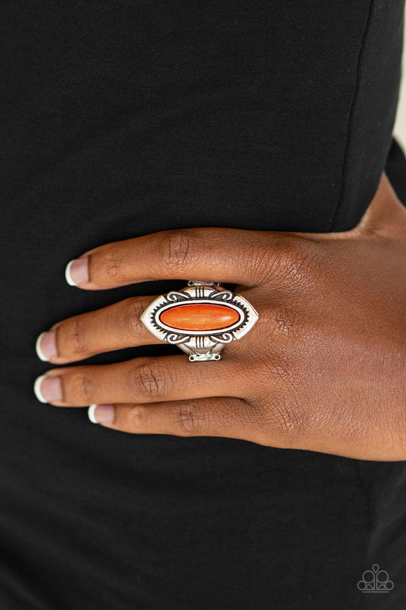 Santa Fe Serenity - Orange Ring - Paparazzi Accessories