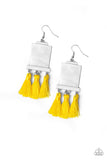 tassel-retreat-yellow-earrings-paparazzi-accessories