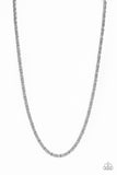 go-down-fighting-silver-mens necklace-paparazzi-accessories